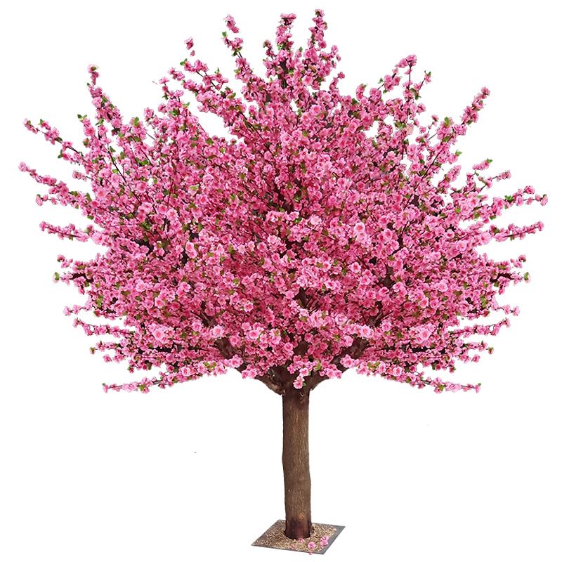 Hvilke materialer er de kunstige ferskenblomstrene laget av